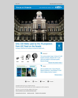 LEC Focus on Projects | Paris City Hall, 3rd district: Features up-lighting!