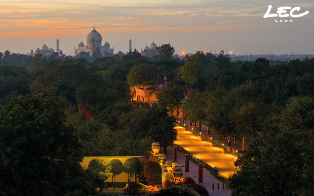 A way of light leading to the Taj Mahal