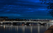 Illumination of the Wilson bridge in Lyon