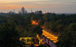A way of light leading to the Taj Mahal